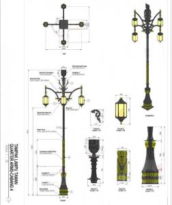 lampu taman cabang 4 lampu taman cabang 4