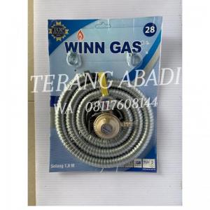 SELANG GAS + REGULATOR WINN GAS 1,8 M BIRU 28 SELANG GAS + REGULATOR WINN GAS 1,8 M BIRU 28